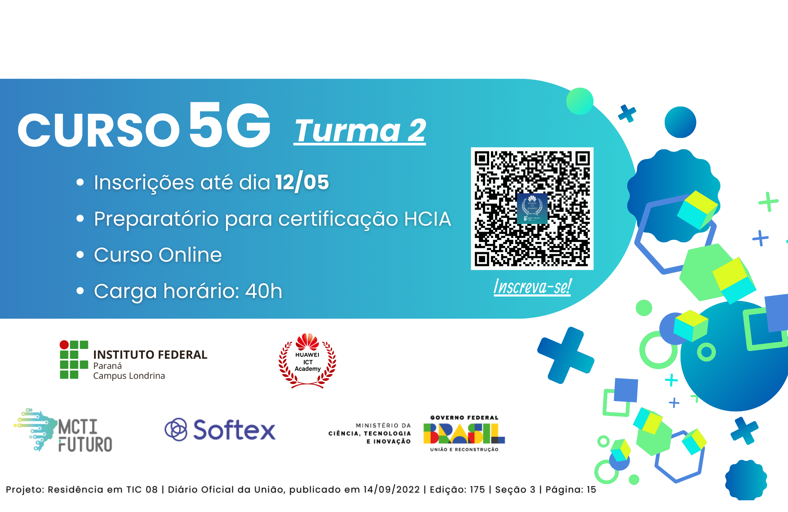 Inscrições para curso 5G